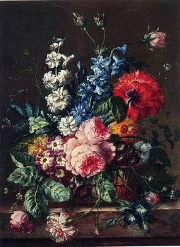 unknow artist Floral, beautiful classical still life of flowers 07